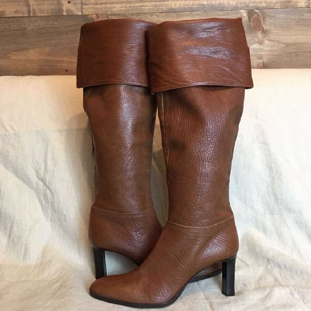 Leather boots